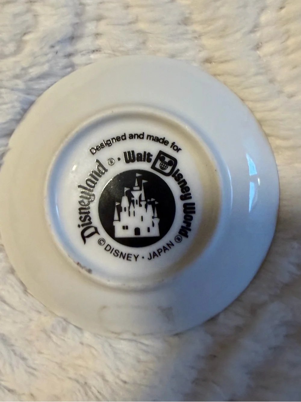Vintage Disney Mickey Mouse Mini Christmas Plate Disney World Disney Land Japan